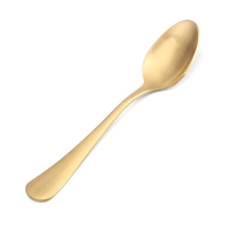 sharecook Matte Gold Silverware Set, Satin Finish 20-Piece Stainless Steel Flatware Set,Kitchen Utensil Set Service for 4,Tableware Cutlery Set for Home and Restaurant, Dishwasher Safe - Image 4